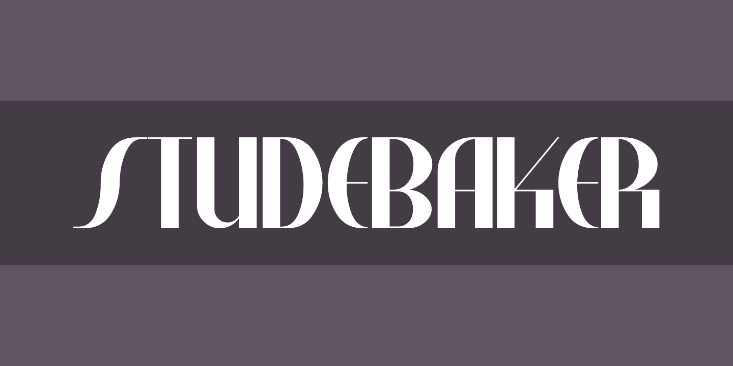 Studebaker Font